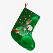 Petite Chaussette De Noël Lettre d'envoi de filles victoriennes (Devant (Accrochage))