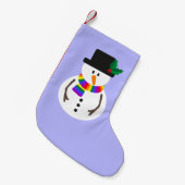 Petite Chaussette De Noël LGBT+ Fide Snowman Stocker (Devant (Accrochage))