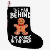 Petite Chaussette De Noël L'Homme Derrière Le Cookie Au Four Noël Pr (Devant)