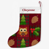 Petite Chaussette De Noël Lieu de Noël des bois (Dos)