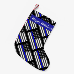 PETITE CHAUSSETTE DE NOËL LIGNE BLEUE