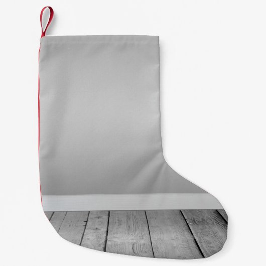 Petite Chaussette De Noël L'intérieur du mur des planches (Devant)