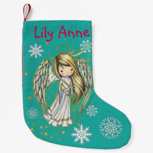 Petite Chaussette De Noël Little Star Angel Noël Stocking Personnalisé