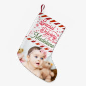 Petite Chaussette De Noël Livraison spéciale Père Noël Ajouter un nom photo  (Devant (Accrochage))