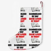 Petite Chaussette De Noël Livre Lover Sommelier (Dos)