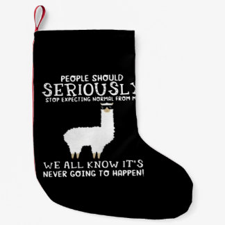 Petite Chaussette De Noël Llama Gift| Les gens devraient sérieusement