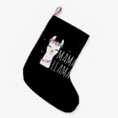 Petite Chaussette De Noël Llama Gift| Mama Llama (Devant (Accrochage))
