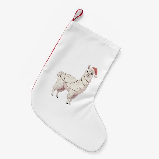 Petite Chaussette De Noël Llama illuminations de Noël Animaux robustes Lover (Devant (Accrochage))