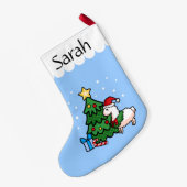 Petite Chaussette De Noël Llamadays heureux (Dos (Accrochage))