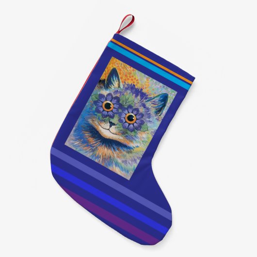 Petite Chaussette De Noël Louis Wain, Cat with Daisy Eyes, (Devant (Accrochage))