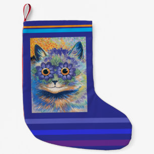 Petite Chaussette De Noël Louis Wain, Chat aux yeux de marguerite,