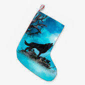 Petite Chaussette De Noël Loup impressionnant (Devant (Accrochage))