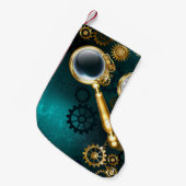 Petite Chaussette De Noël Loupe en style Steampunk (Devant (Accrochage))