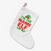 Petite Chaussette De Noël Lutin de Noël personnalisé (Devant (Accrochage))