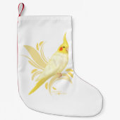 Petite Chaussette De Noël Lutino Cockatiel (Devant)