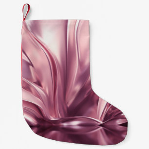 Petite Chaussette De Noël Luxueux Arrière - plan d'illustration 3D en or