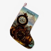Petite Chaussette De Noël Machine à temps Steampunk dans les Alpes Suisses P (Devant (Accrochage))