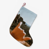 Petite Chaussette De Noël Main humaine gauche (Devant (Accrochage))