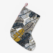 Petite Chaussette De Noël Main tirée : Feuilles tropicaux (Devant (Accrochage))