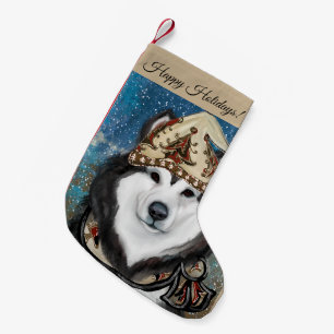 Petite Chaussette De Noël Malamute d'Alaska