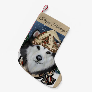 Petite Chaussette De Noël Malamute d'Alaska