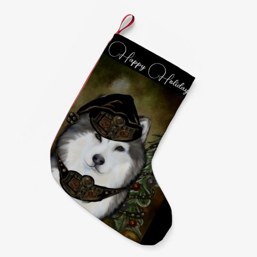 Petite Chaussette De Noël Malamute d'Alaska (Devant (Accrochage))