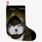 Petite Chaussette De Noël Malamute d'Alaska (Devant)