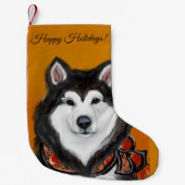 Petite Chaussette De Noël Malamute d'Alaska (Devant)