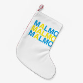 Petite Chaussette De Noël MALMO Swedish Flag (Devant (Accrochage))