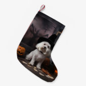 Petite Chaussette De Noël Maltais Citrouille Halloween effroi (Devant (Accrochage))