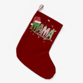 Petite Chaussette De Noël Mama Claus Noël Funny Noël Maman (Devant (Accrochage))