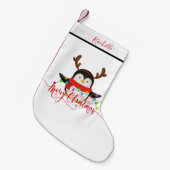Petite Chaussette De Noël Manchot de Noël (Devant (Accrochage))