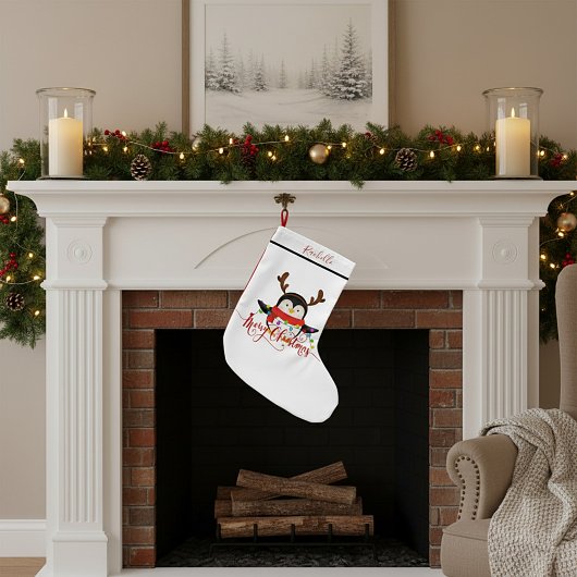Petite Chaussette De Noël Manchot de Noël
