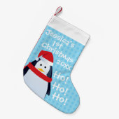 Petite Chaussette De Noël Manchot - Premier Noël personnalisé (Devant (Accrochage))