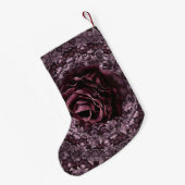 Petite Chaussette De Noël Mandala de rose  (Dos (Accrochage))