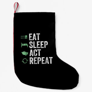 Petite Chaussette De Noël Mangez le sommeil Acte Répéter Acteurs Don intérim