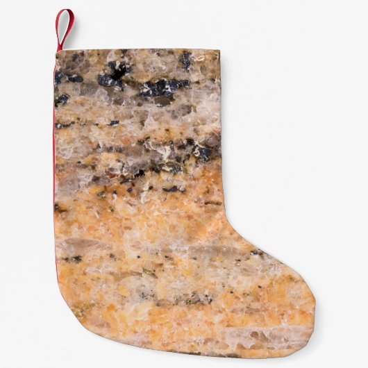 Petite Chaussette De Noël Marbre motif abstrait, architecture, maison déco (Devant)