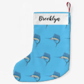 Petite Chaussette De Noël Marée de plaisance de l'espadon (Dos)