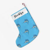 Petite Chaussette De Noël Marée de plaisance de l'espadon (Dos (Accrochage))