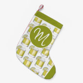 Petite Chaussette De Noël Margarita Boisson Mixte Cocktail Bartender Monogra (Devant (Accrochage))