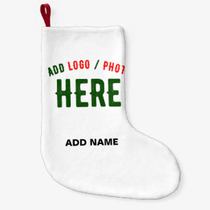 PETITE CHAUSSETTE DE NOËL MARQUE BLANCHE MODERNE ET PERSONNALISABLE VÉRIFIÉE