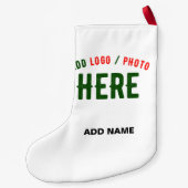 PETITE CHAUSSETTE DE NOËL MARQUE BLANCHE MODERNE ET PERSONNALISABLE VÉRIFIÉE (Dos)