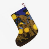 Petite Chaussette De Noël Maxfield Parrish Les Porteuses de Lanternes 1908 V (Dos (Accrochage))
