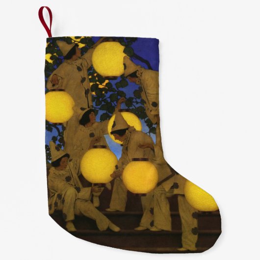 Petite Chaussette De Noël Maxfield Parrish Les Porteuses de Lanternes 1908 V (Devant)