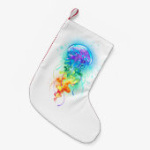 Petite Chaussette De Noël Méduse arc-en-ciel (Devant (Accrochage))