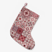 Petite Chaussette De Noël Mega Magnifique Motif marocain Patchwork (Devant (Accrochage))