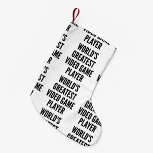 Petite Chaussette De Noël Meilleur Joueur Vidéo Monde
