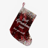 Petite Chaussette De Noël Meilleure grand-mère (Devant (Accrochage))