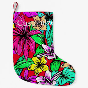 Petite Chaussette De Noël Mélange de fleurs tropicales Thunder_Cove