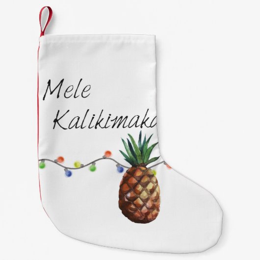 Petite Chaussette De Noël Mele Kalikimaka - bas de Noël (Devant)